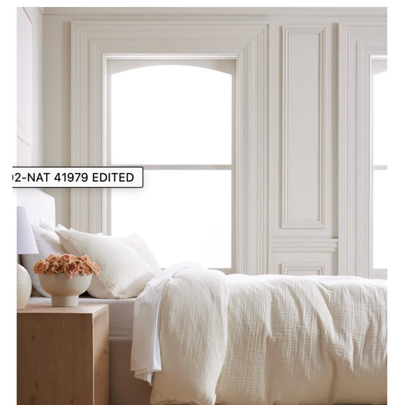 Quince Organic Airy Gauze Cozy Soft Duvet Cover Set King/Cal King Ivory NWOT - Picture 4 of 5